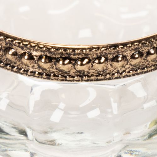 Glass tealight holders with