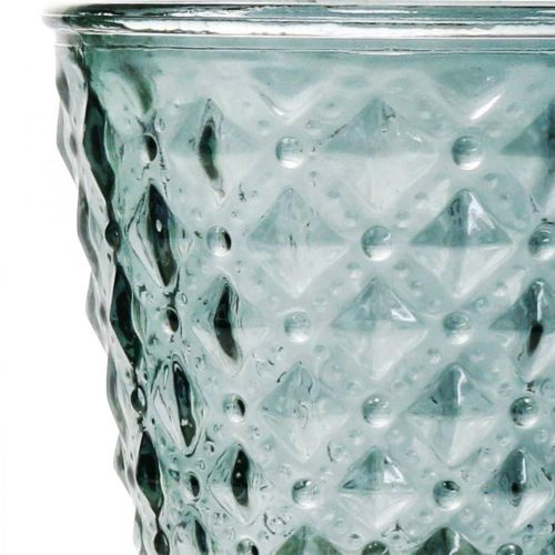 Product Trophy glass with foot, glass lantern Ø11cm H15.5cm