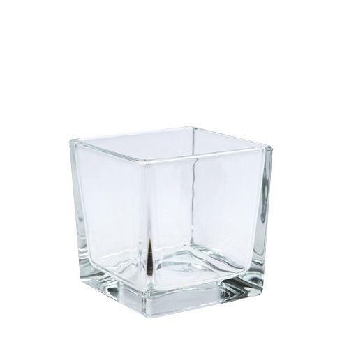 Glass cubes clear 8cm x 8cm x 8cm 6 pcs