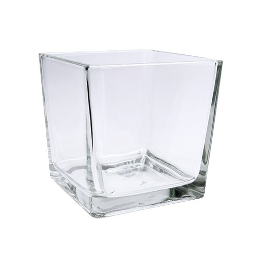 Clear glass cubes 10cm x 10cm x 10cm, 6 pieces