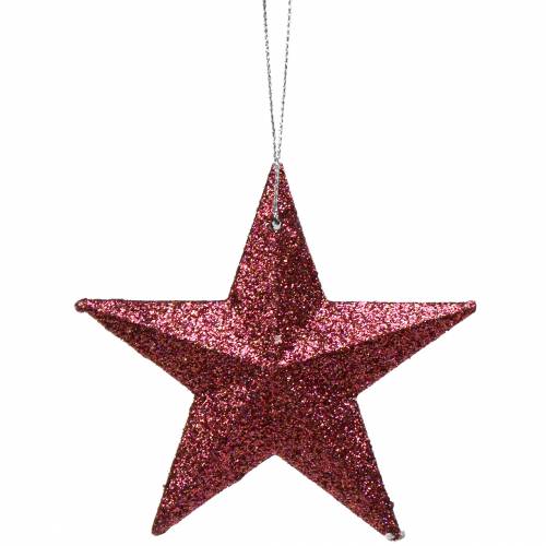 Product Glitter star pink mix 9.5/5cm 18 pcs