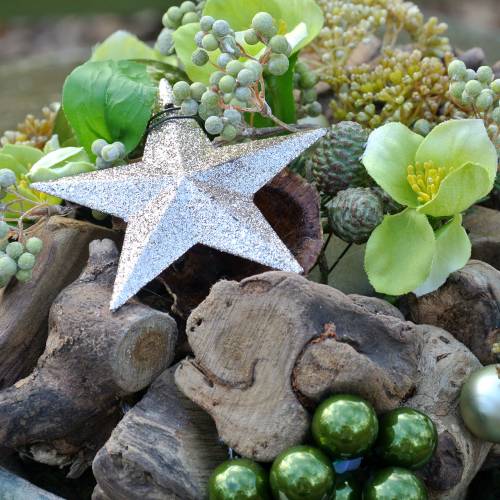 Product Glitter star champagne 9.5/5cm 18 pcs