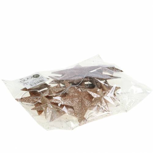 Product Glitter star gold mix 9.5/5cm 18 pcs