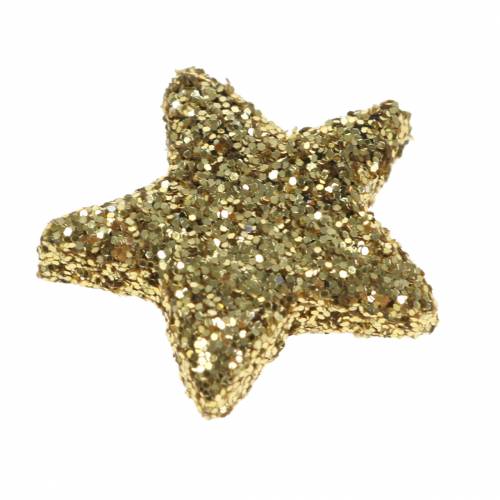 Product Stars glitter gold 1.5cm 144pcs