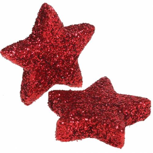 Product Star glitter red 2.5cm 50pcs