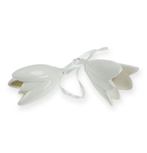 Bellflower white to hang 9cm, 10cm 2pcs