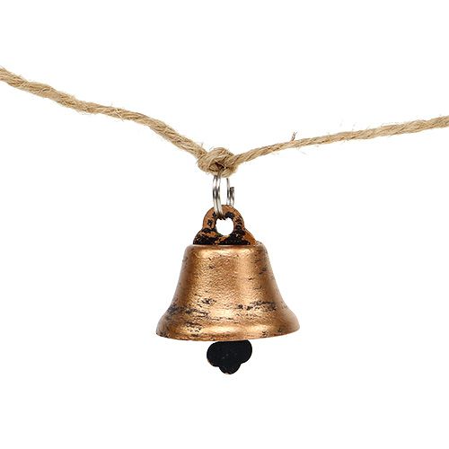 Floristik24 Bell garland copper 1m