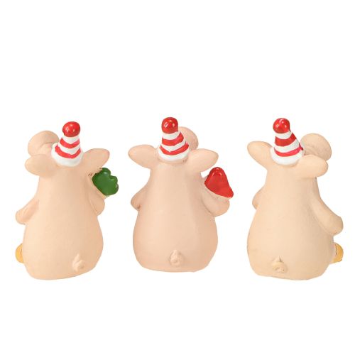 Product Lucky Pig Decoration Pig with Lucky Charms 5cm 6pcs