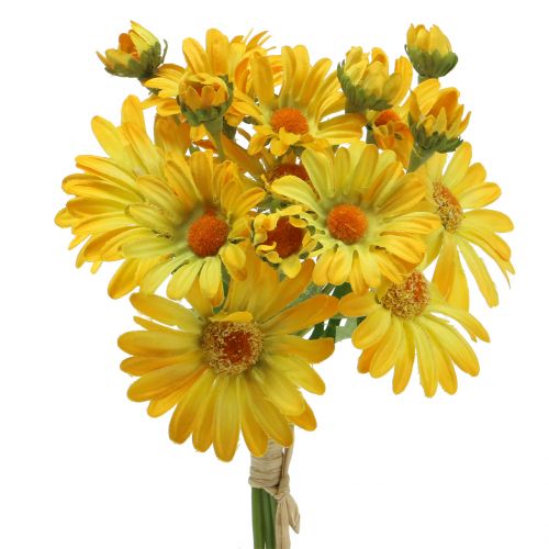 Floristik24 Daisies in a bouquet yellow 33cm 6pcs