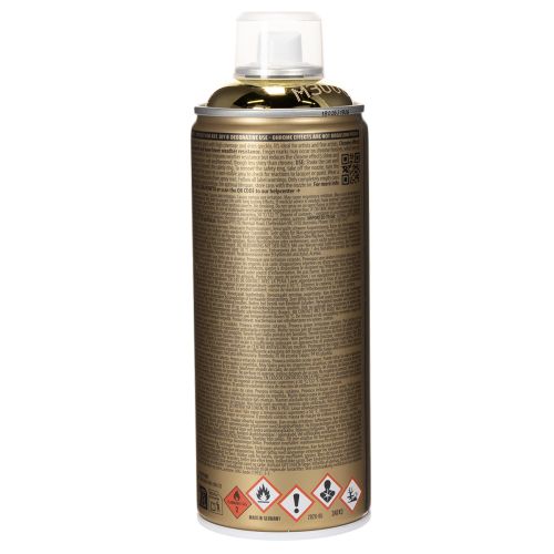Gold Chrome Effect Decorative Spray Paint, Montana Cans 400ml | Floristik24.ie