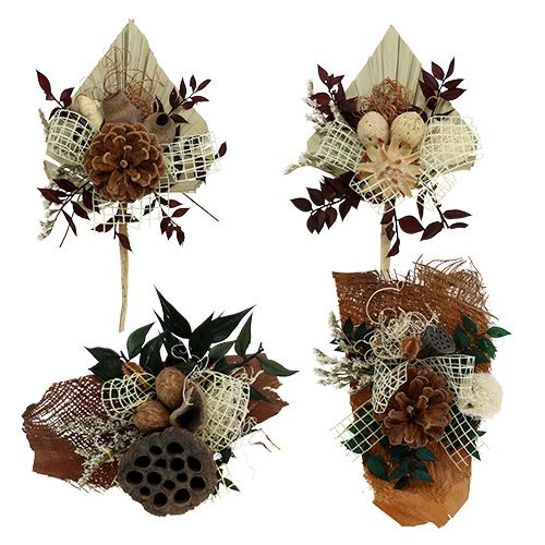 Floristik24 Grave pads assortment 4-fold 28 pcs