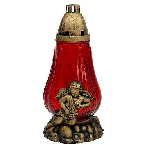 Floristik24 Grave light glass Ø14cm H28cm 4pcs