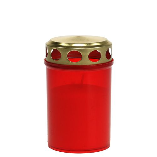 Product Grave light cylindrical red Ø6cm H10cm 12pcs