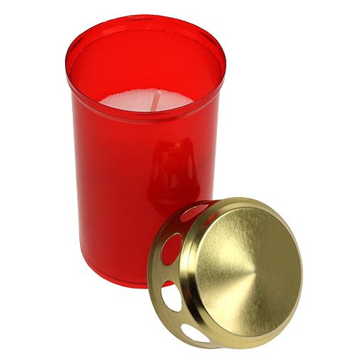 Product Grave light cylindrical red Ø6cm H10cm 12 pcs