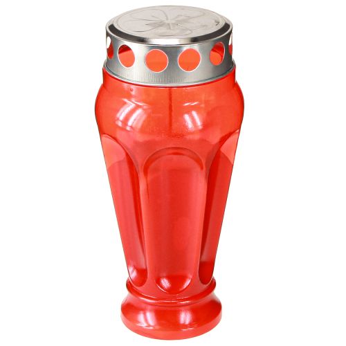 Grave lights red grave candles burning time 18h Ø9cm H19cm 4 pcs