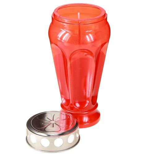 Product Grave lights red grave candles burning time 18h Ø9cm H19cm 4 pcs