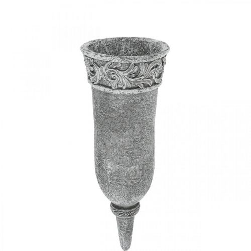 Grave ornaments Mourning flowers Grave vase with ground spike L24cm