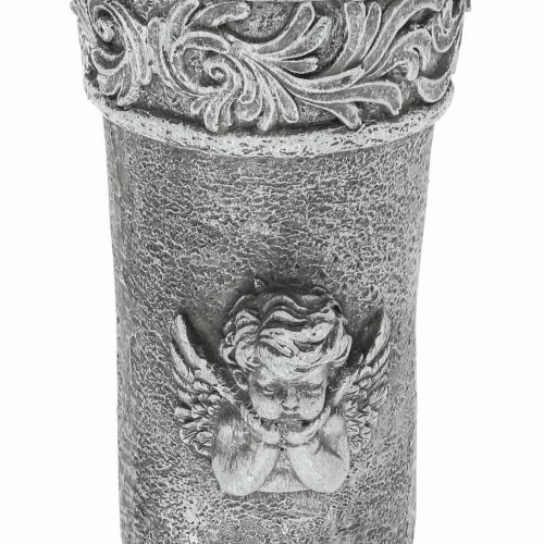 Floristik24 Grave ornaments Mourning flowers Grave vase with angel L29.5cm