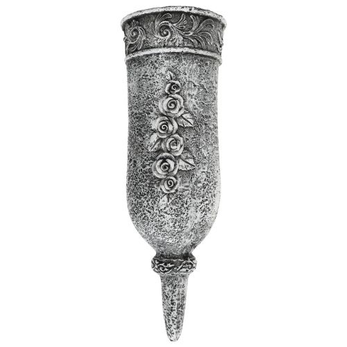 Floristik24 Grave ornaments funeral flowers, grave vase with ground spike L19cm