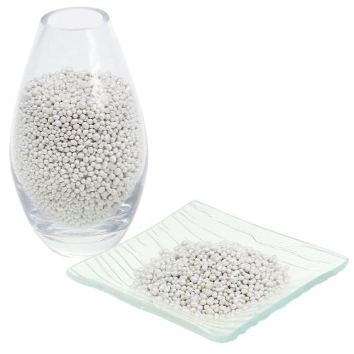 Floristik24 Granules 2mm - 4mm White Brillant Light 1l