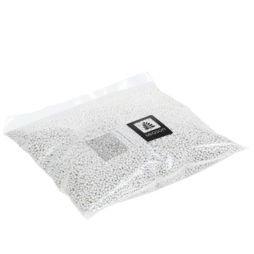 Floristik24 Granules 2mm - 4mm White Brillant Light 1l
