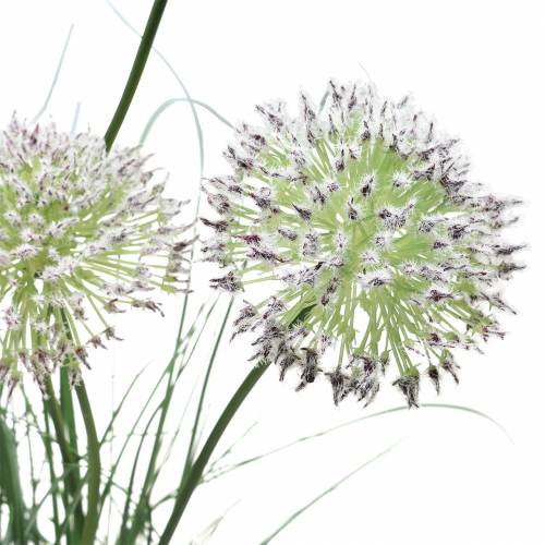 Floristik24 Grass with flowers in a pot artificial lilac 70cm