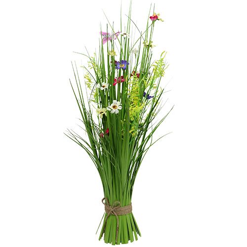 Floristik24 Grass bunch with flowers 73cm