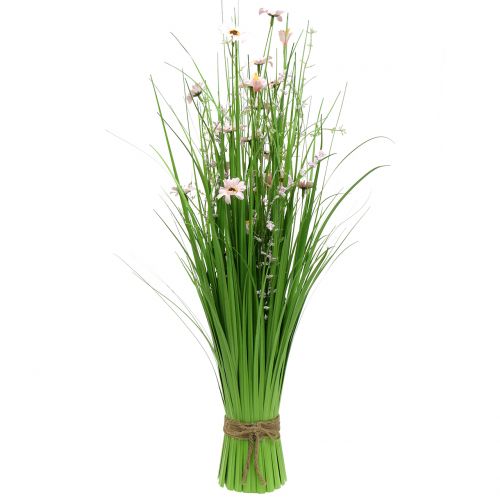 Floristik24 Bunch of grass with flowers pink 70cm