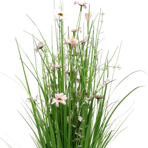 Floristik24 Bunch of grass with flowers pink 70cm