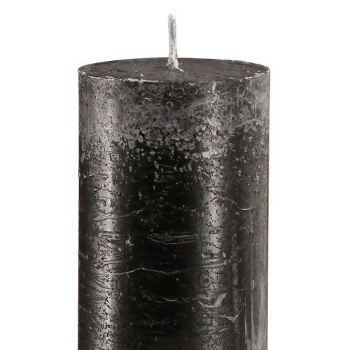 Product Large candles black taper candles 50mm x 300mm 4 pcs