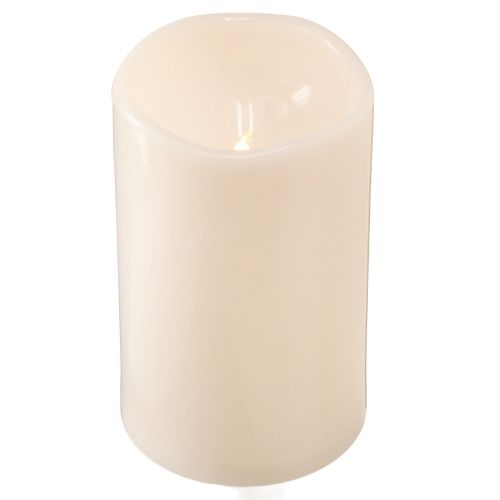 Floristik24 Large LED candle with timer for outdoors warm white Ø12.5cm H20cm 2pcs