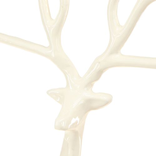 Floristik24 Large reindeer decoration metal Christmas decoration white H58cm