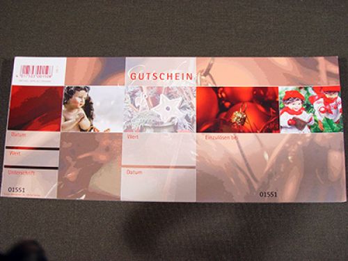 Christmas gift vouchers with envelopes (50 pieces)