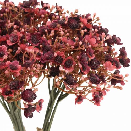 Product Gypsophila artificial red artificial flowers autumn 29.5cm 18pcs