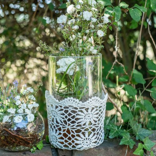 Product Crochet pot white Ø17cm H15cm