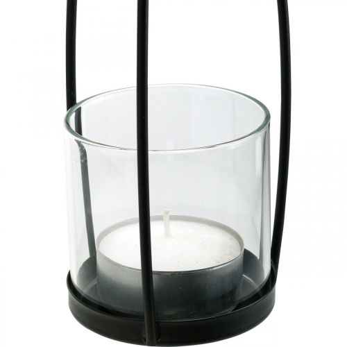 Product Lantern to hang hanging decoration balcony black Ø8cm H40cm