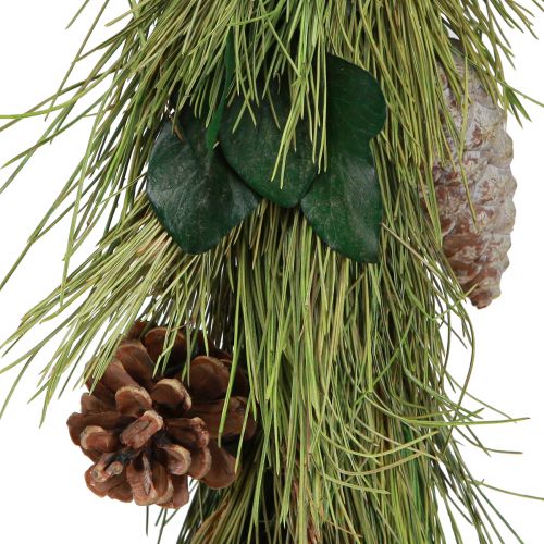 Product Christmas hanging decoration pine &amp; eucalyptus cones L60cm Scandinavian country house style