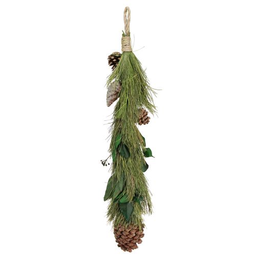 Product Christmas hanging decoration pine &amp; eucalyptus cones L60cm Scandinavian country house style