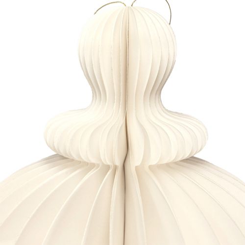 Floristik24 Hanging Decoration Christmas Ornament Paper White Silver H80cm