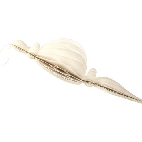 Floristik24 Hanging Decoration Christmas Ornament Paper White Silver H80cm