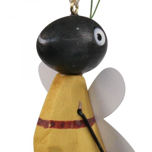 Floristik24 Hanging decoration window decoration bee wood metal decoration figure 10cm 4pcs