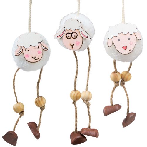 Product Hanging Decoration Spring Easter Decoration Sheep Pendant 10cm 12 Pcs