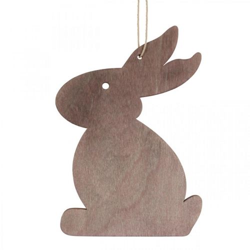 Easter hanging decoration, Easter bunny wood, Easter pendant 12cm 12pcs