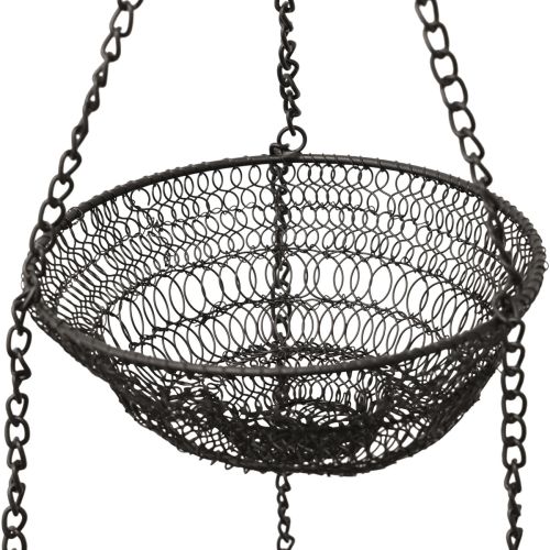 Hanging basket 3 tiers wire basket for hanging Ø30.5cm H100cm
