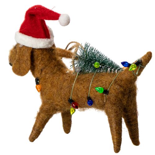 Decorative Dachshund Dog Ornament for Christmas Tree, 16cm, 2 Pieces | Floristik24.ie