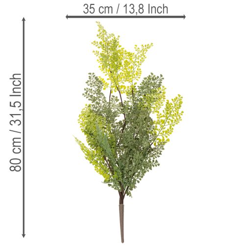 Artificial fern branch, delicate, for vase, 80cm | Floristik24.ie