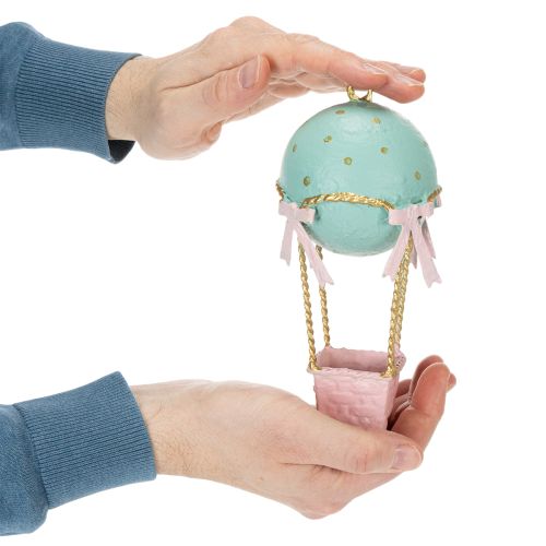 Product Balloon decoration, hot air balloon as an original gift idea or eye-catcher at home, 19cm