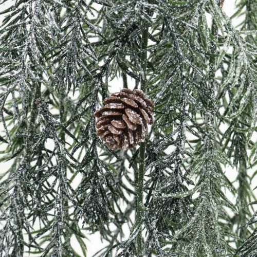 Floristik24 Christmas branch for hanging pine cones snowed 110cm