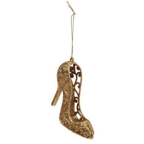 Floristik24 Golden pumps to hang 9cm