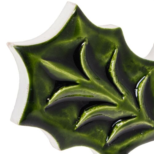 Holly ornament, Christmas decoration for hanging, 26cm | Floristik24.ie